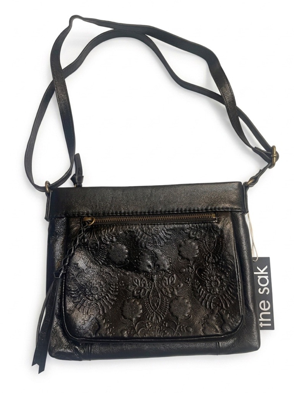The Sak Sanibel Embossed Leather Crossbody Bag